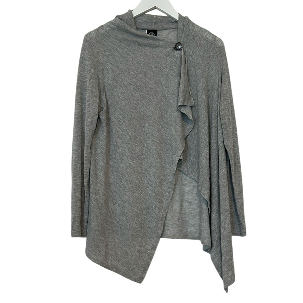 Bobeau One Button Wrap Cardigan, Large